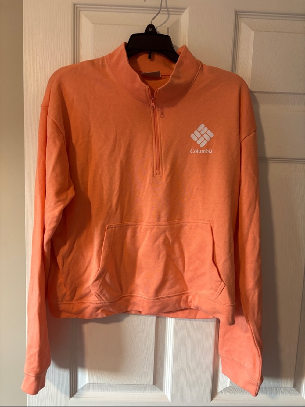 Columbia Coral-Orange Half-Zip Pullover